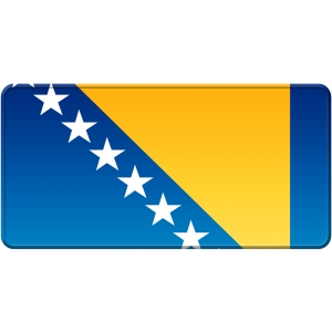 Placa steag Bosnia si Herzegovina