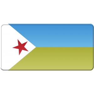 Placa steag Djibouti