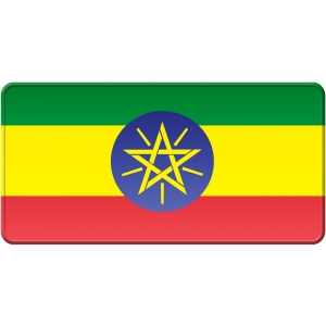Placa steag Etiopia
