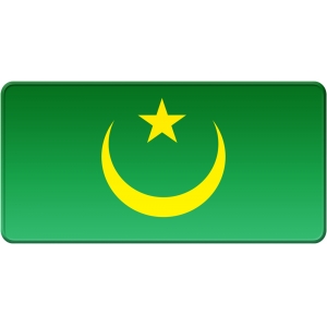 Placa steag Mauritania