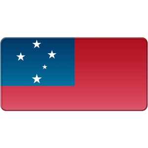 Placa steag Samoa