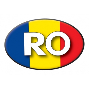 Sticker oval RO