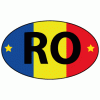 Sticker auto RO cu 2 stele