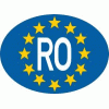 Sticker Romania in Europa