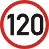 Sticker limitare viteza 120