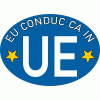 Stiker auto Conduc ca in UE